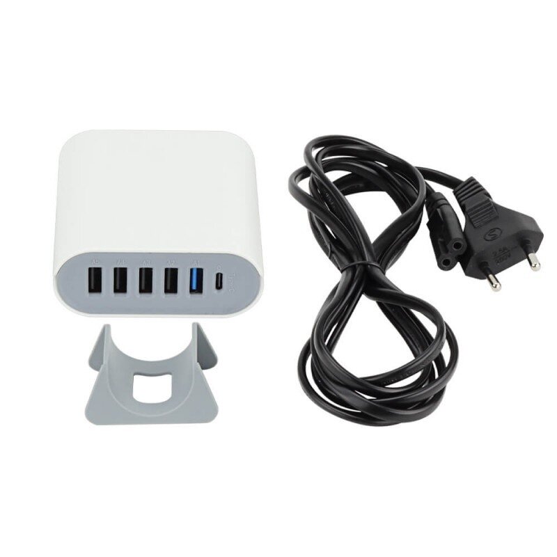 Įkrovimo daliklis, USB 5xTYPE-A, 1xTYPE-C 2