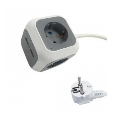 Ilgintuvas su USB 2xTYPE-A, 1.4m
