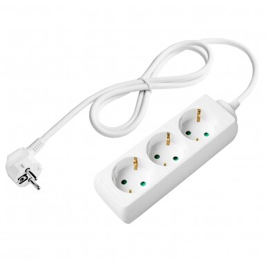 Power Strip, 3 Sockets, 1.5m