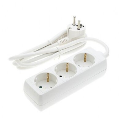 Power Strip, 3 Sockets, 1.5m 1