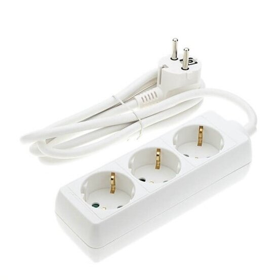 Power Strip, 3 Sockets, 1.5m 1