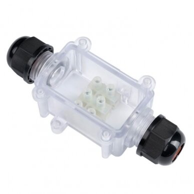 Polycarbonate Box Terminal Block, IP68, 2 Terminals 2