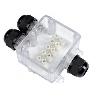 Polycarbonate Box Terminal Block, IP68, 3 Terminals 2