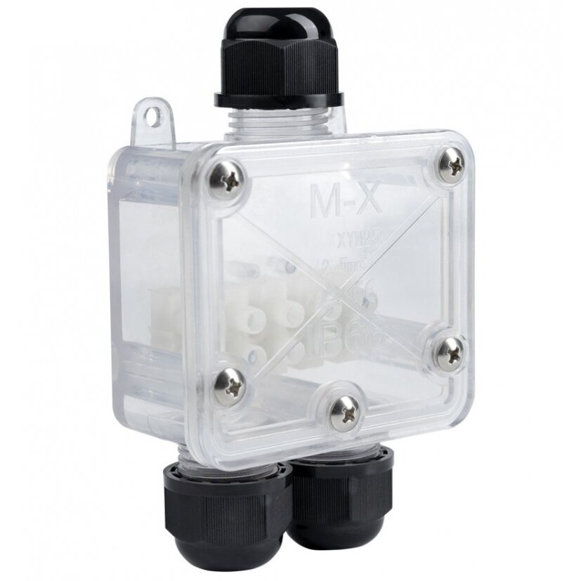Polycarbonate Box Terminal Block, IP68, 3 Terminals