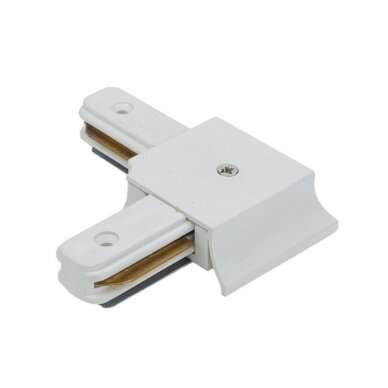 Connector For LED Track System, Angle, White