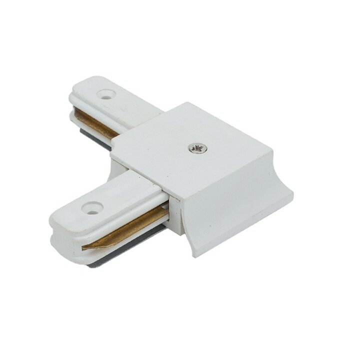 Connector For LED Track System, Angle, White