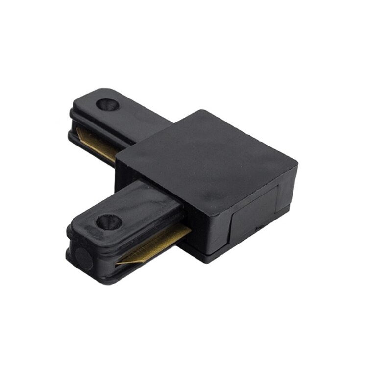 Connector For LED Track System, Angle, Black