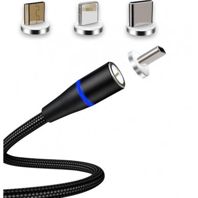 Magnetic USB Fast Charge Data Cable, 3in1