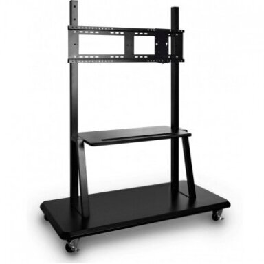 LCD ekrano stovas, juodas, su ratukais, 65 coliai LCD ekrano stovas, juodas, su ratukais, 65 coliai