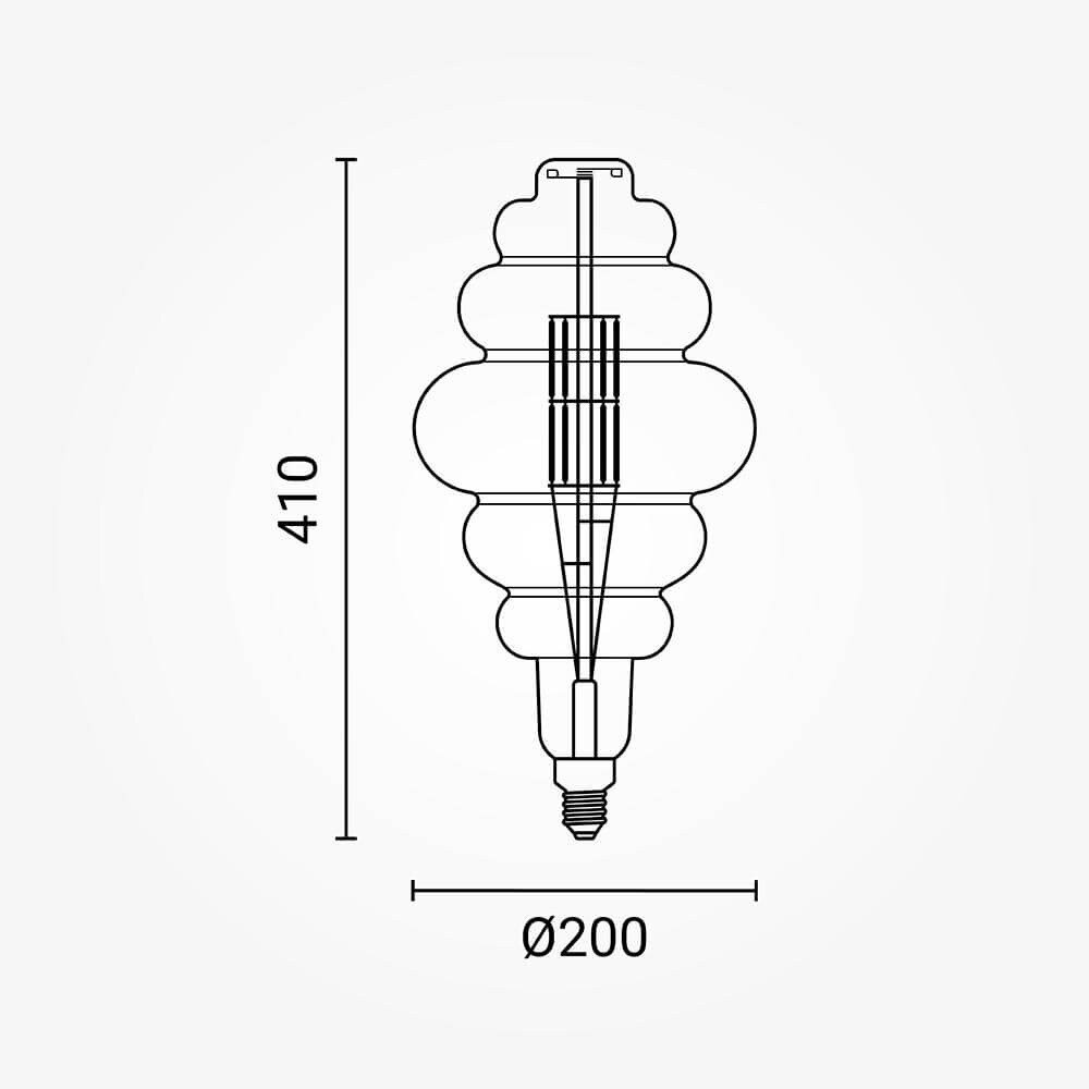 LED Bulb E27 BD200 8W, Warm Light 4