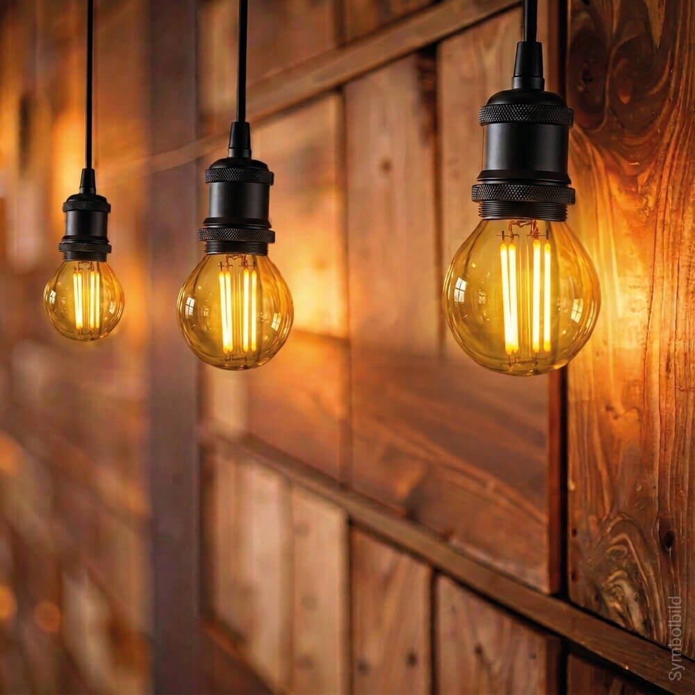 LED lemputė E27 G45 4W, dimeriuojama, auksinė, šilta balta šviesa 2