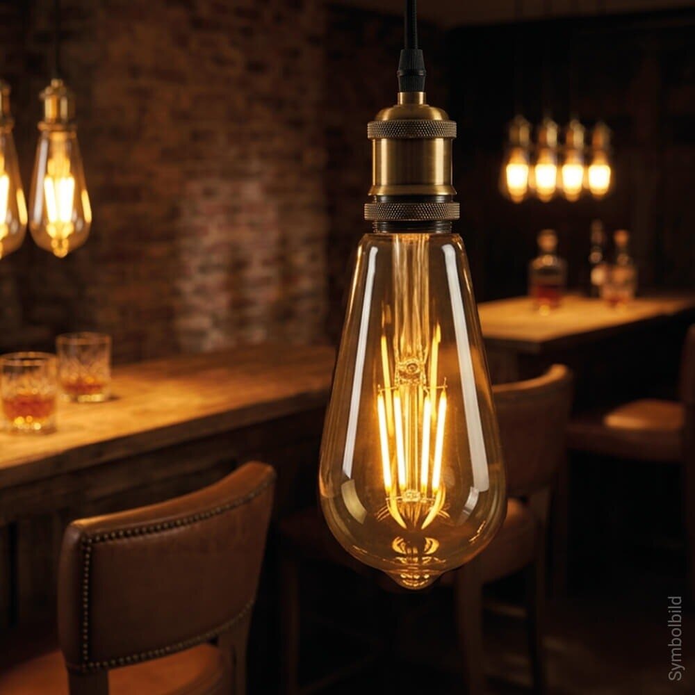 LED Bulb E27 ST64 4W, Warm Light 2