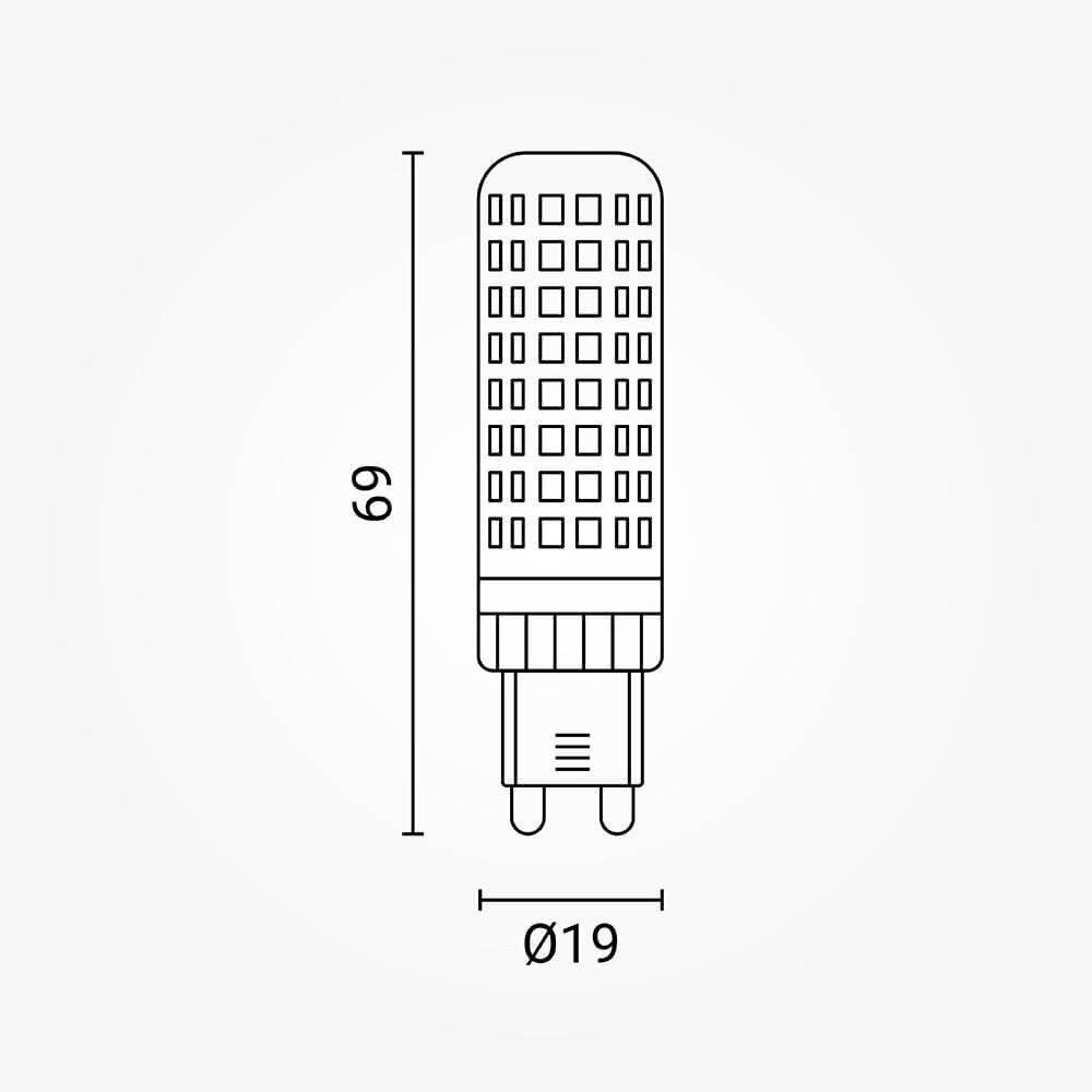 LED Bulb G9 7W, 950Lm, Warm Light 2