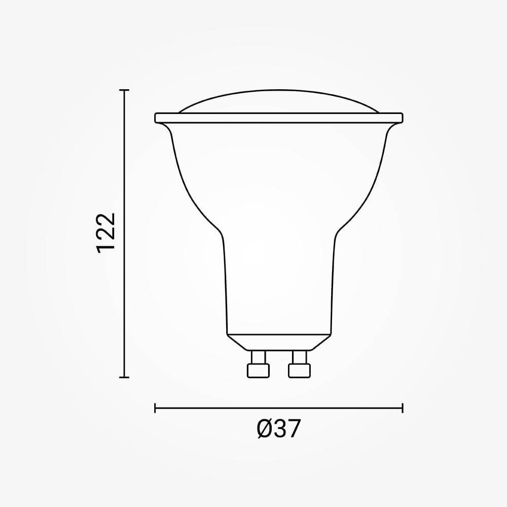 LED Bulb GU10 6.5W, Warm Light 2