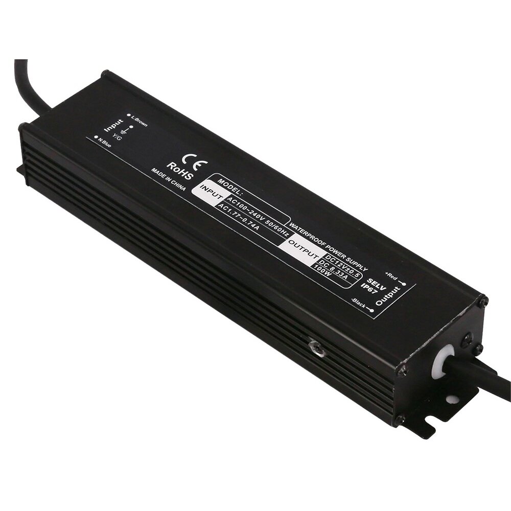 LED Waterproof Power Supply, IP67, 12V, 60W