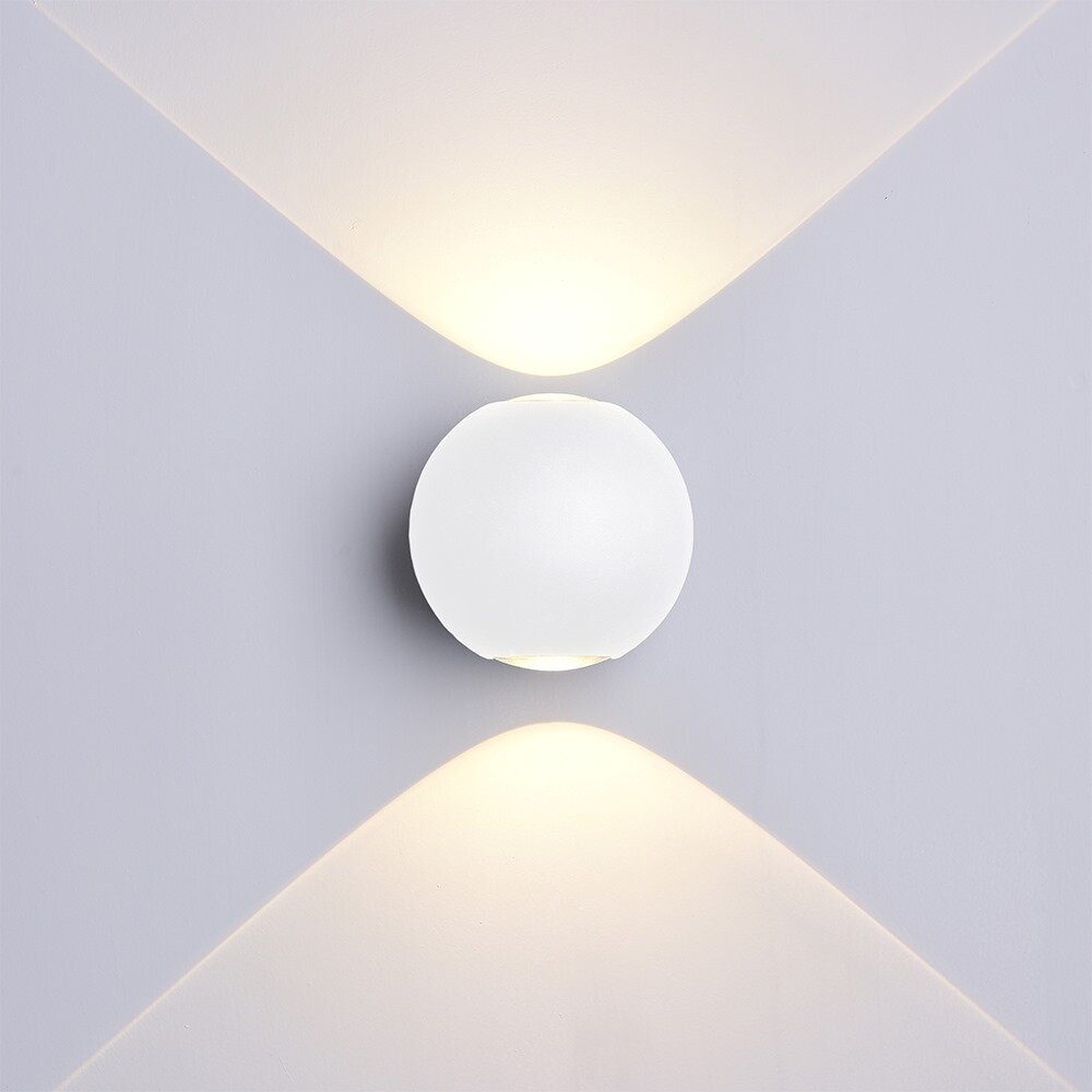 LED sieninis šviestuvas, baltas, apvalus, 6W, šilta balta šviesa 2