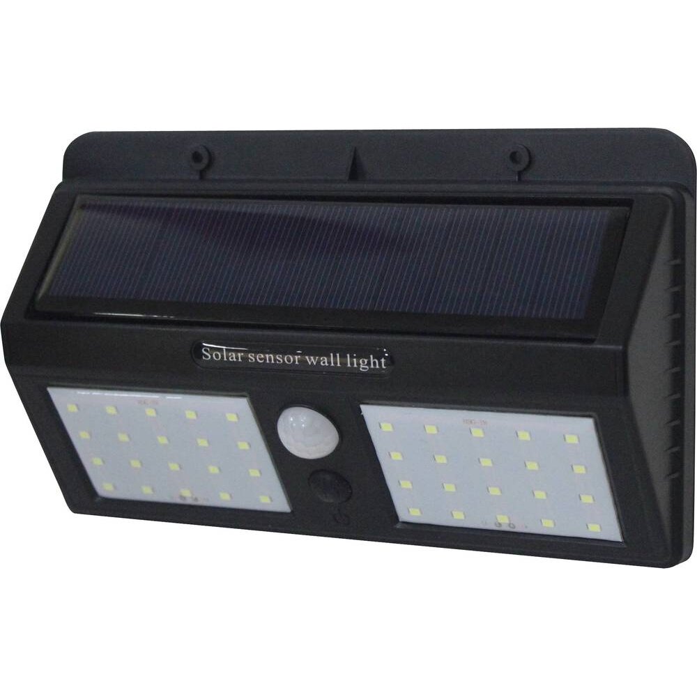 LED sieninis šviestuvas, juodas, 1.5W, šalta balta šviesa