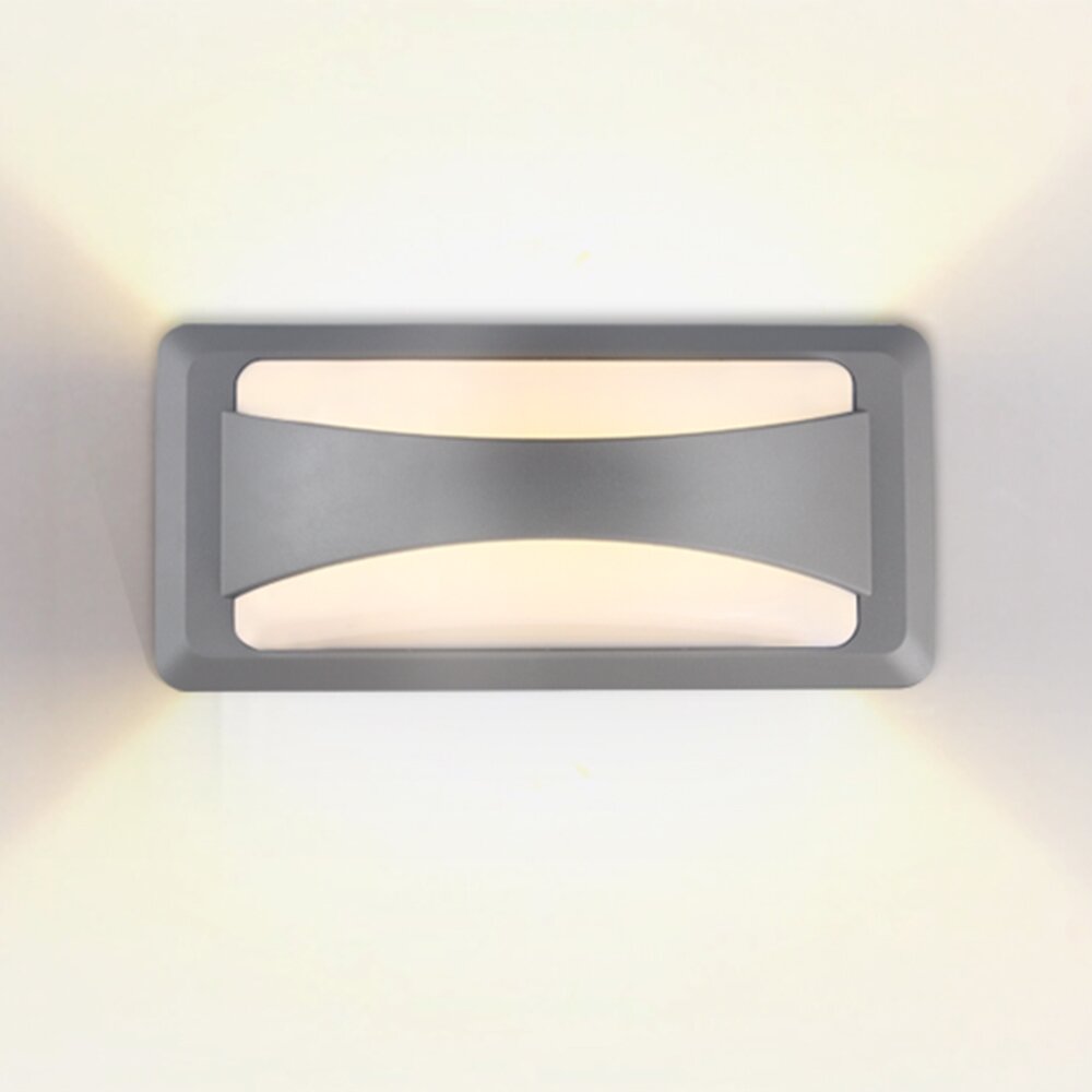LED sieninis šviestuvas, pilkas, 12W, neutrali balta šviesa 3