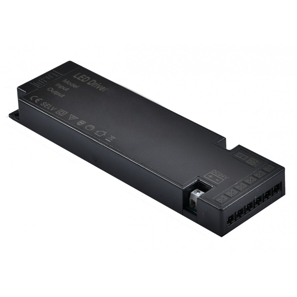 LED juostos maitinimo šaltinis, 12V, 100W, labai plonas