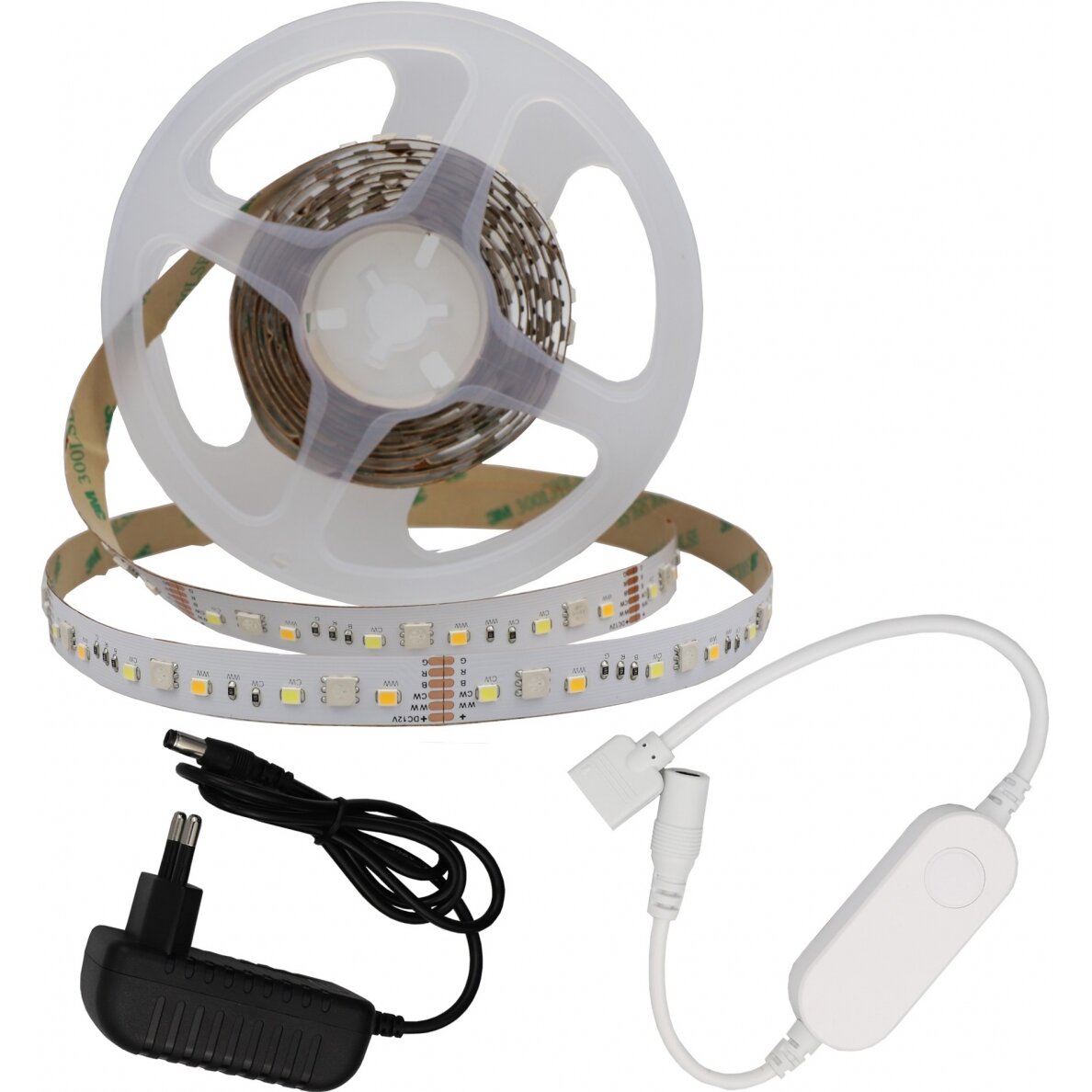 LED Strip Set, WiFi, Alexa, Google, 12V, RGBWW