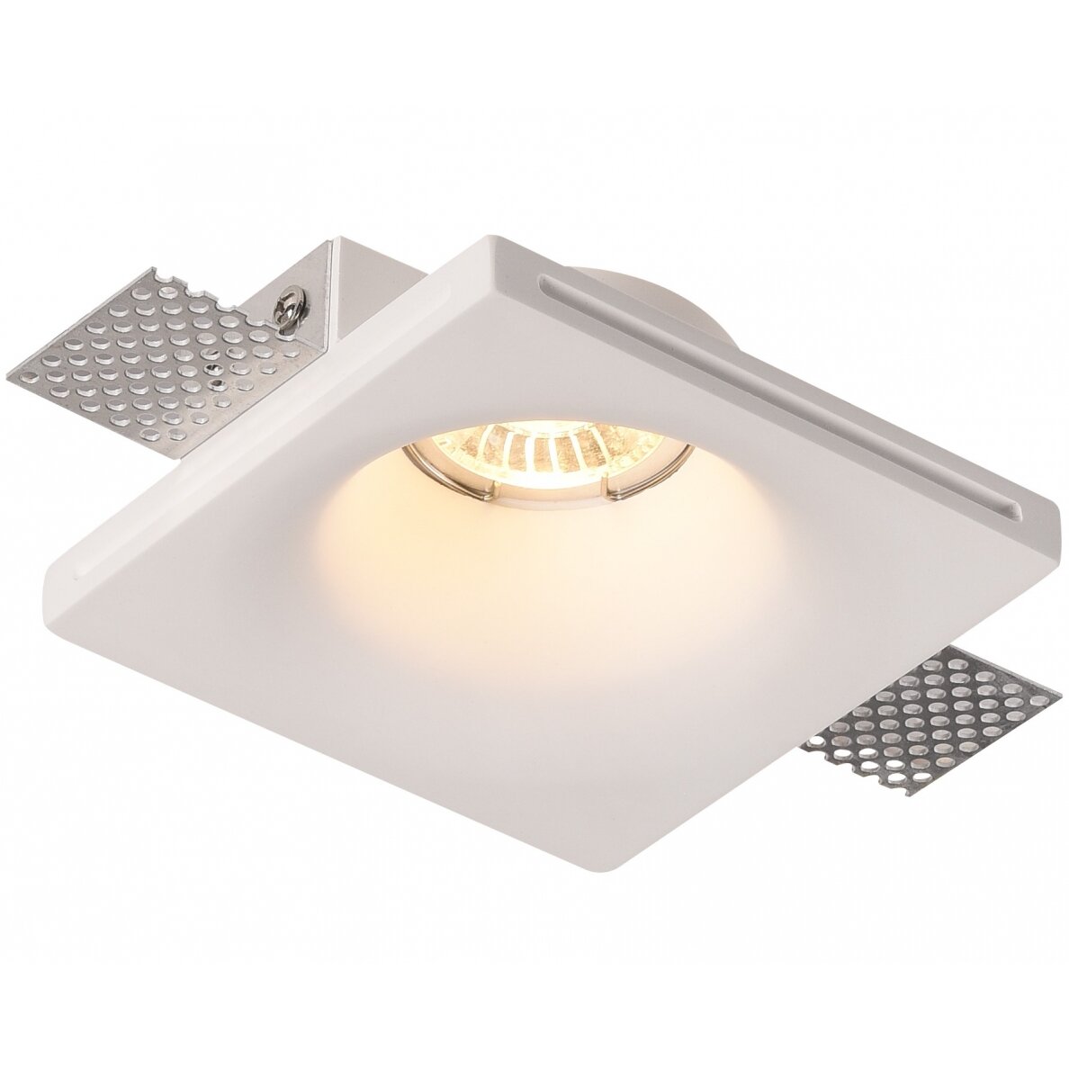 LED lubų šviestuvas, kvadratinis, gipsinis, apvalus