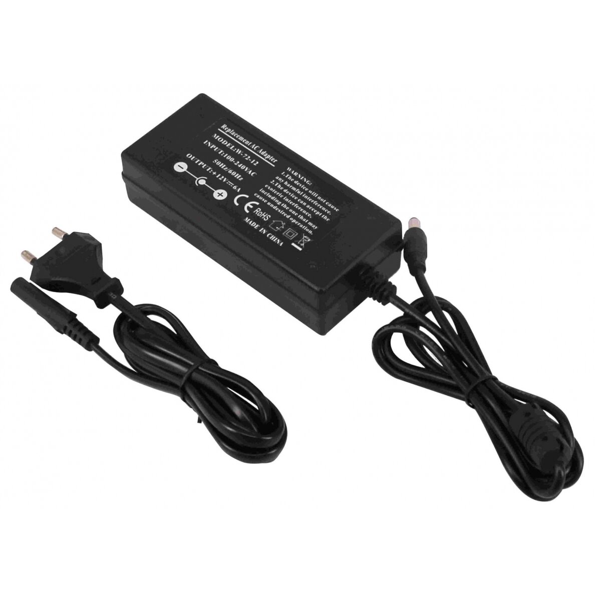 LED Power Supply, 24V, 72W, 3 Years Warranty, with AC Plug