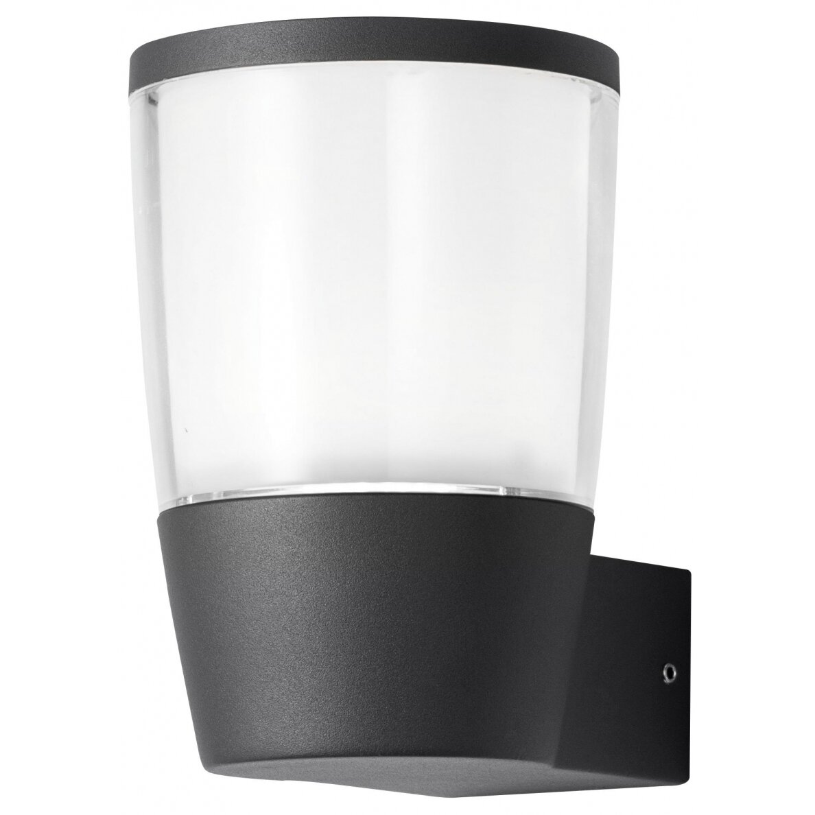 LED sieninis šviestuvas, juodas, 7W, šilta balta šviesa