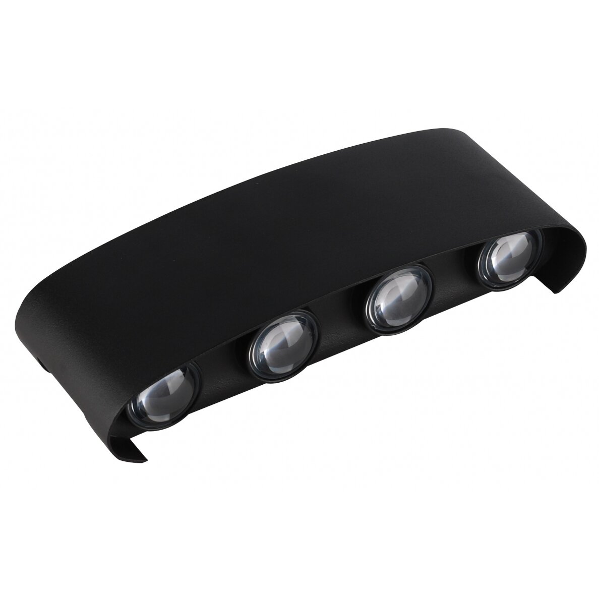 LED sieninis šviestuvas, juodas, 8W, šilta balta šviesa