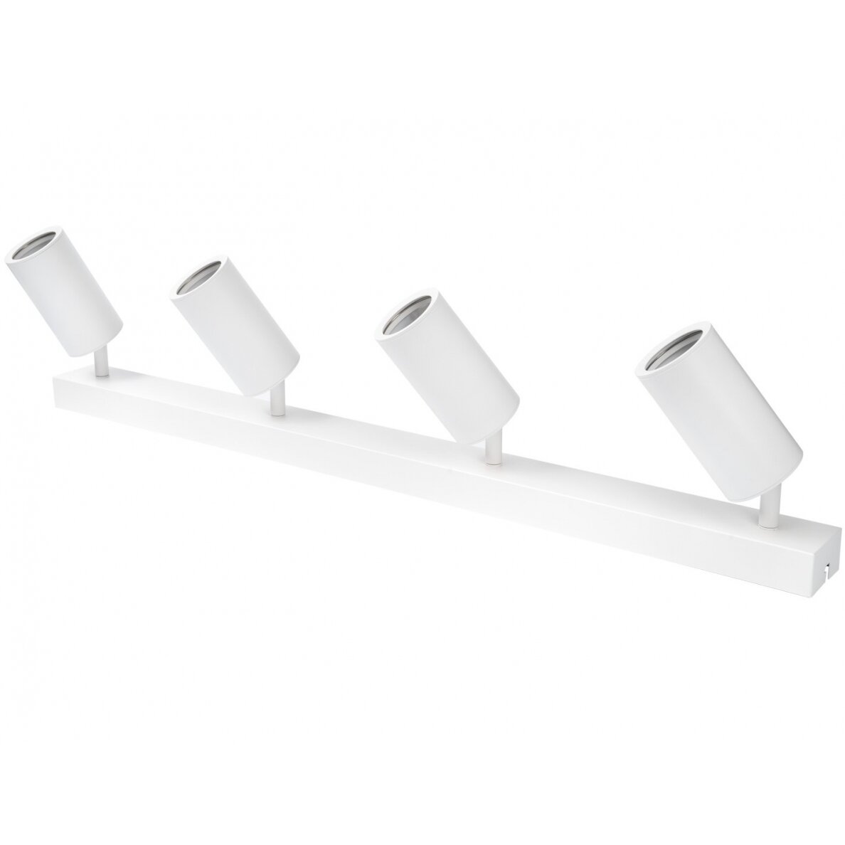 LED Spotlight Fixture, Four Heads, White