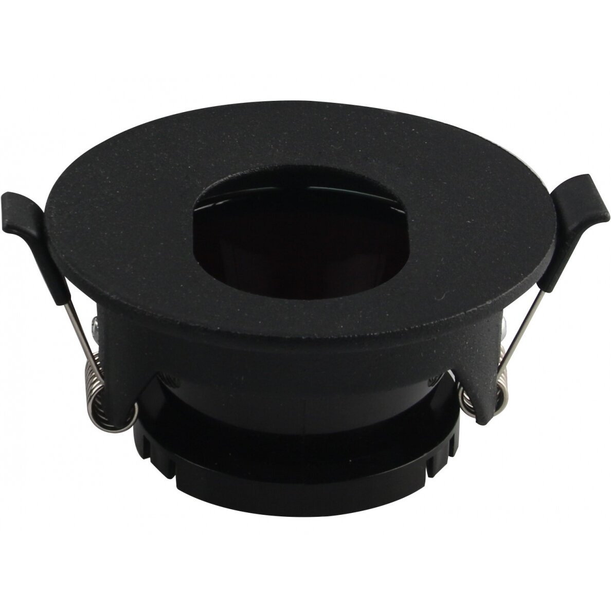 LED Spotlight Fixture, Round, Black, Oval