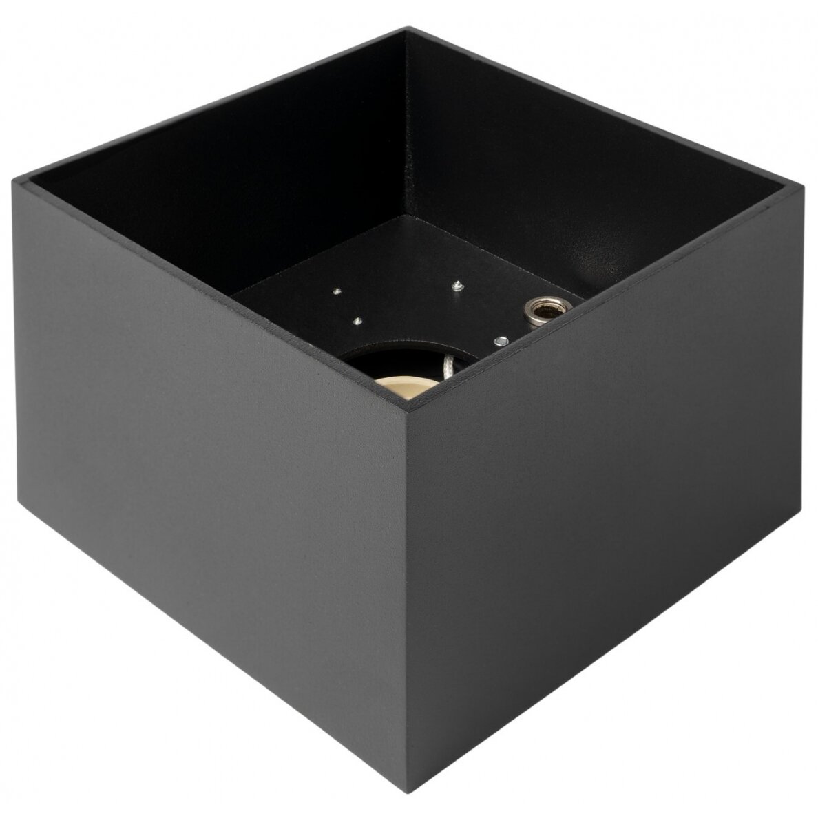 LED Spotlight Fixture, Square, Black