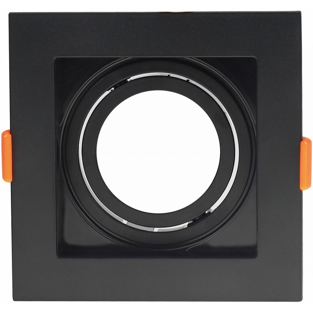 LED Spotlight Fixture, Square, Black, Square