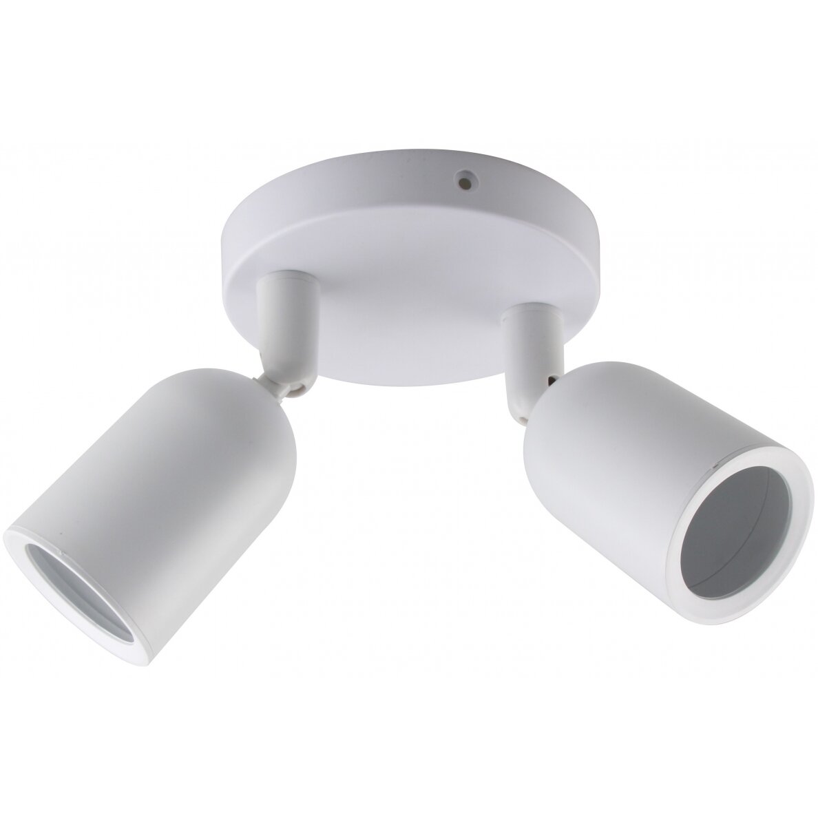 LED Spotlight Fixture, Plastic, 2*GU10, White