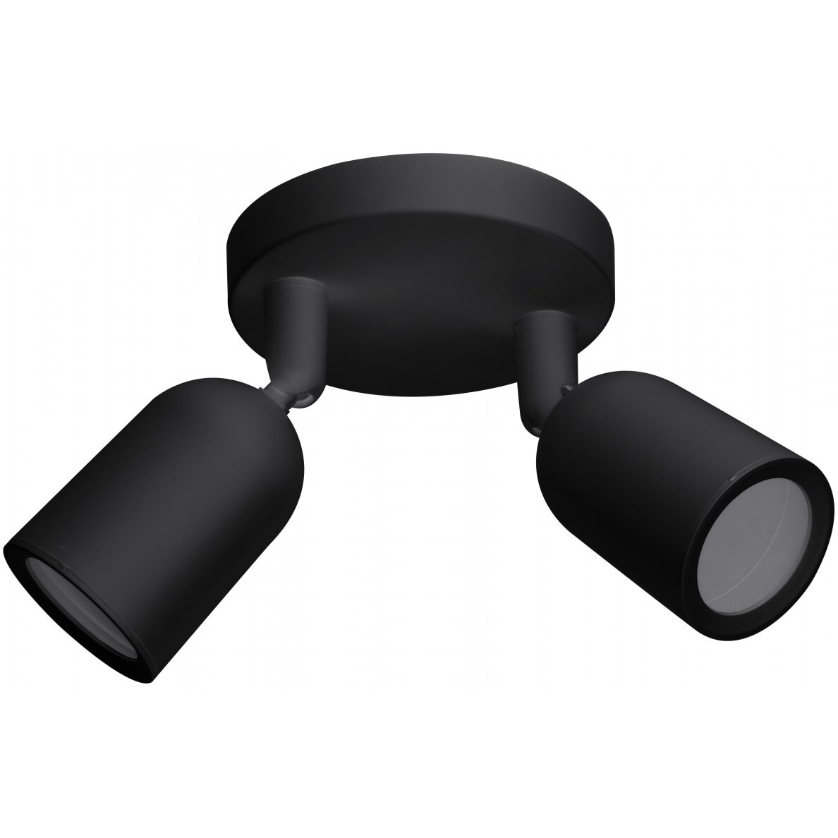 LED Spotlight Fixture, Plastic, 2*GU10, Black