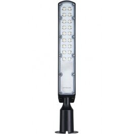 LED gatvės šviestuvas, reguliuojamas spindulys, 3 metai garantija, 100Lm/W, 50W, šalta balta šviesa