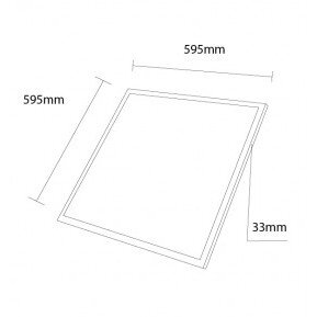 LED Backlit Panel 60x60, 30W, URG<19, STARSENSE Driver, CCT 1