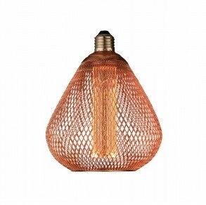 LED lemputė E27 2.5W, ažūrinis gaubtas, vario, šilta balta šviesa LED lemputė E27 2.5W, ažūrinis gaubtas, vario, šilta balta šviesa