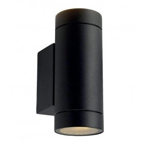 LED Wall Lamp, 2xGU10, Cylinder, Black