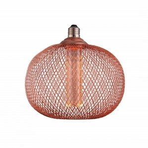 LED lemputė E27 2.5W, ažūrinis gaubtas, vario, šilta balta šviesa LED lemputė E27 2.5W, ažūrinis gaubtas, vario, šilta balta šviesa