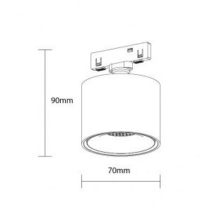 LED magnetinis šviestuvas M05, 7W, šilta balta šviesa 1