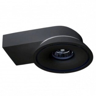 LED COB lubų šviestuvas, 15W, apvalus, juodas, CCT šviesa