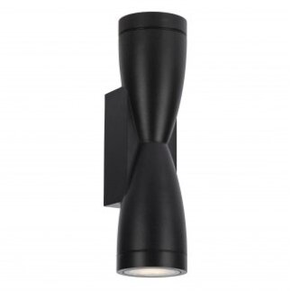 LED Wall Lamp, 2xGU10, Spindle, Black