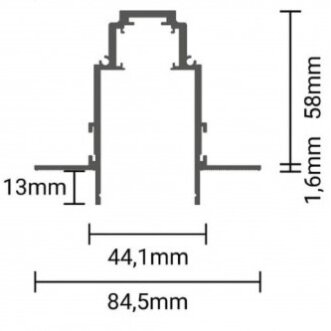 LED magnetinė sistema R35, plotis 3.5cm, įmontuojama, juoda, ilgis 2m, 8vnt./dėž. 4 LED magnetinė sistema R35, plotis 3.5cm, įmontuojama, juoda, ilgis 2m, 8vnt./dėž. 4