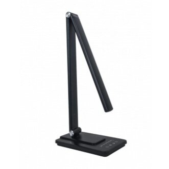 LED stalinis šviestuvas, 8W, įkraunamas, juodas, CCT šviesa
