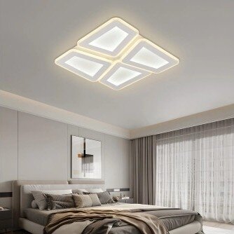 LED Ceiling Light, 128W, White/Grey, CCT Light, Remote Control 3