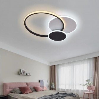 LED Ceiling Light, 78W, White/Black, CCT Light, Remote Control 3