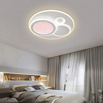 LED Ceiling Light, 84W, White/Gray, CCT Light, Remote Control 3