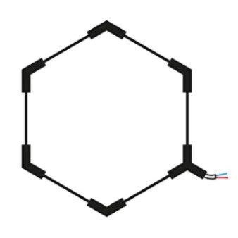 LED Hexagon Lights, 1HEX, 42W, White Light