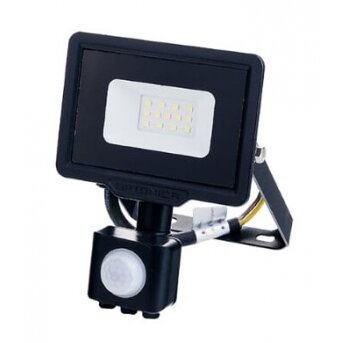 LED prožektorius, juodas, City Line, PIR jutiklis, 10W, šilta balta šviesa LED prožektorius, juodas, City Line, PIR jutiklis, 10W, šilta balta šviesa