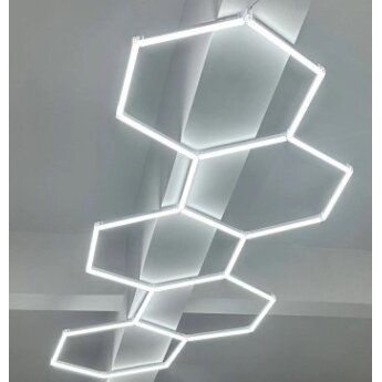 LED korys (hexagon), 5HEX, 203W, šalta balta šviesa 1